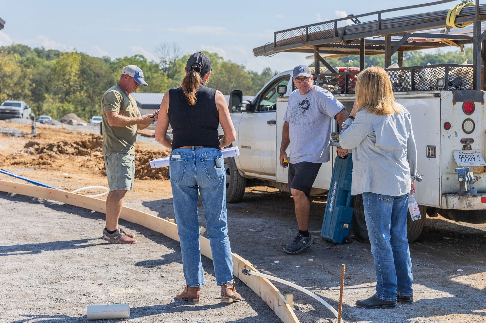 construction site at Smoky Mountain cabin rental