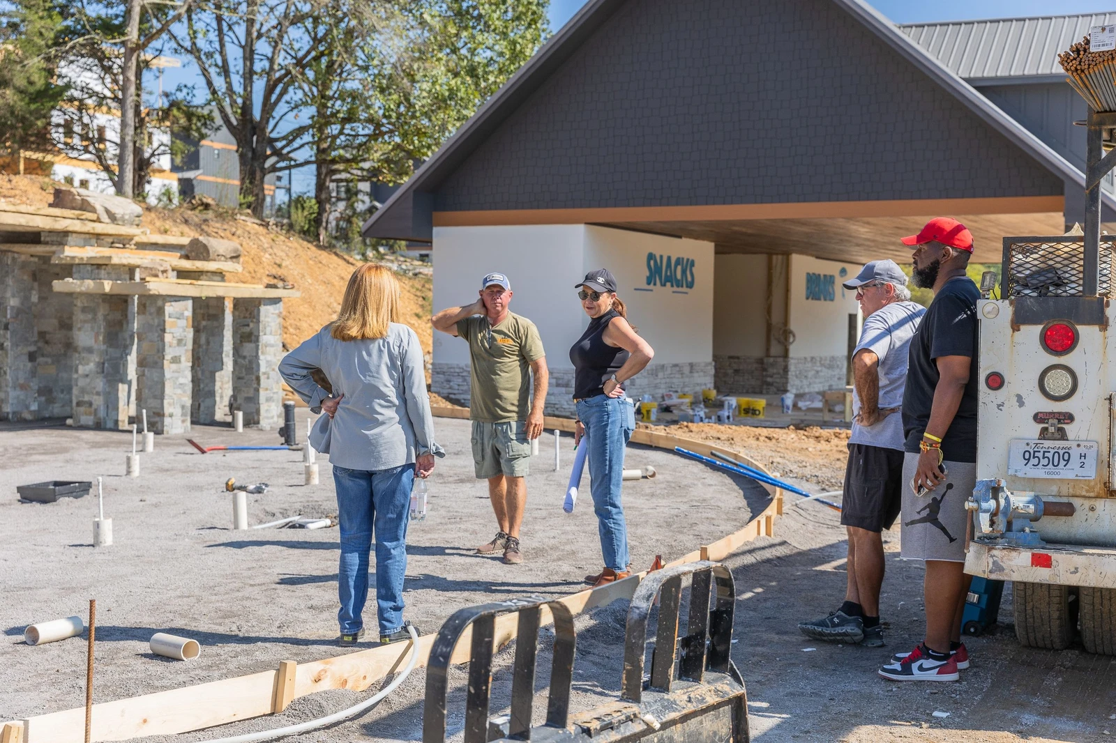 construction at a Gatlinburg cabin development