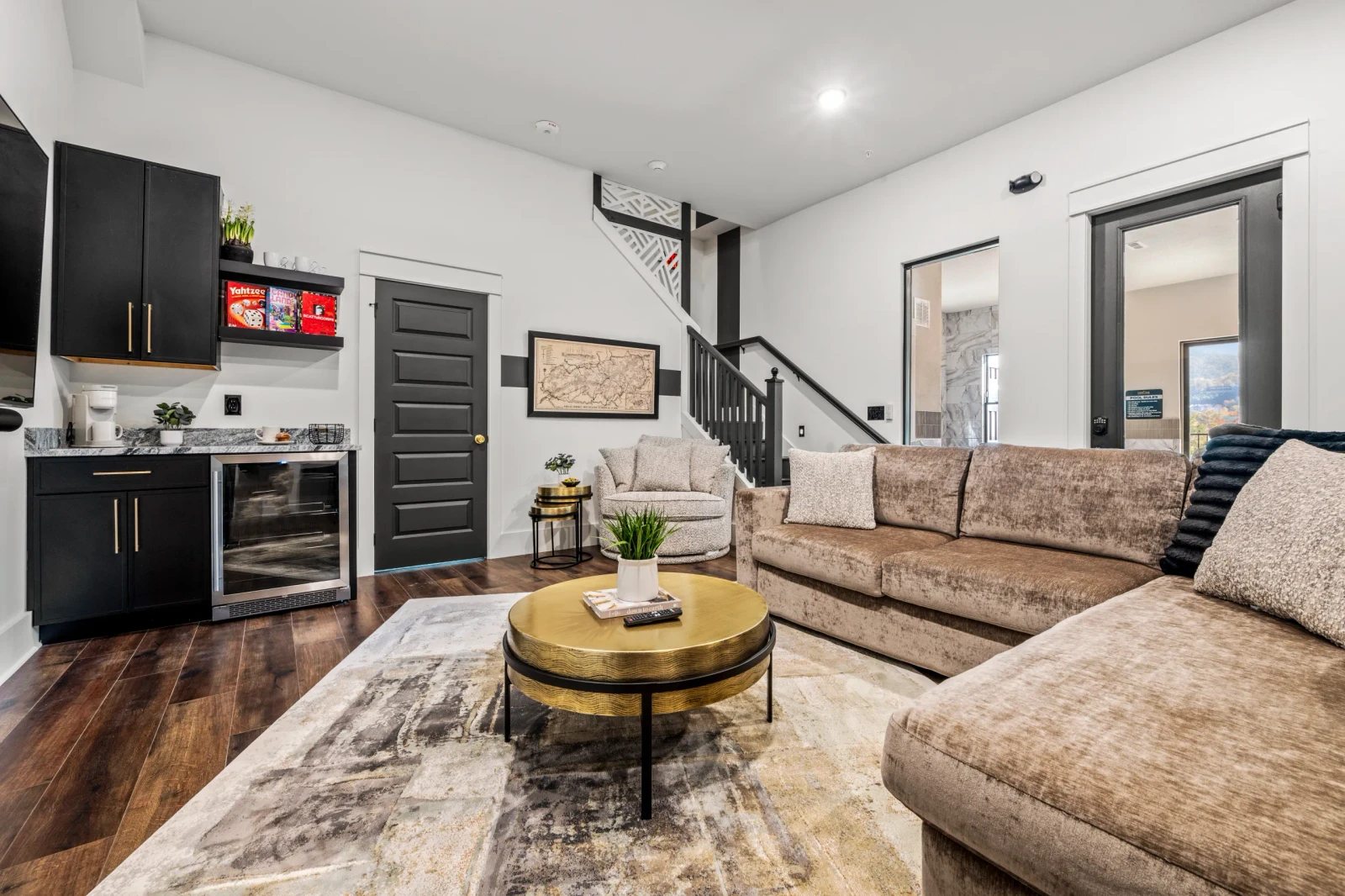 living room area inside Gatlinburg rental