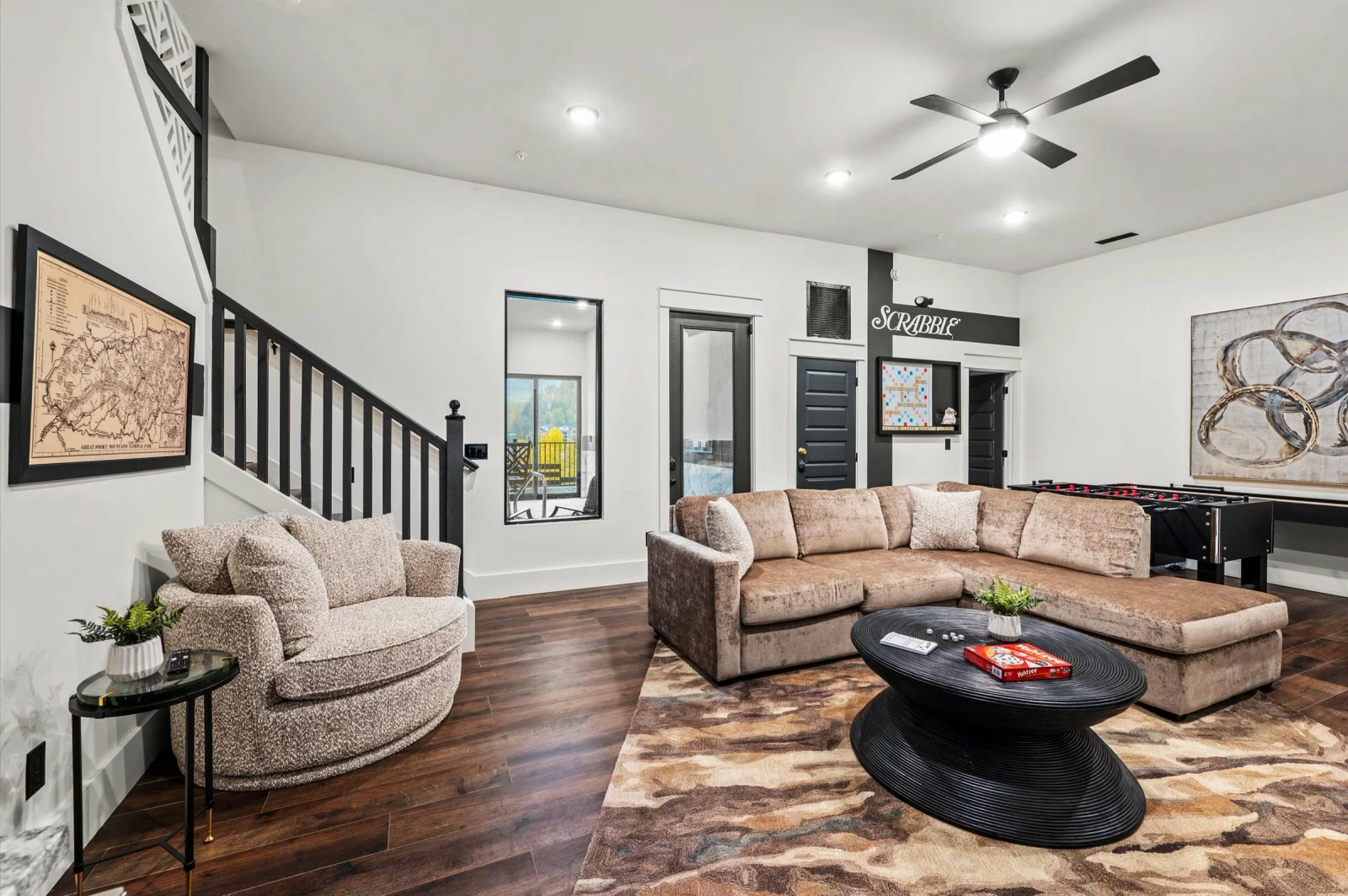 living room area in Gatlinburg rental