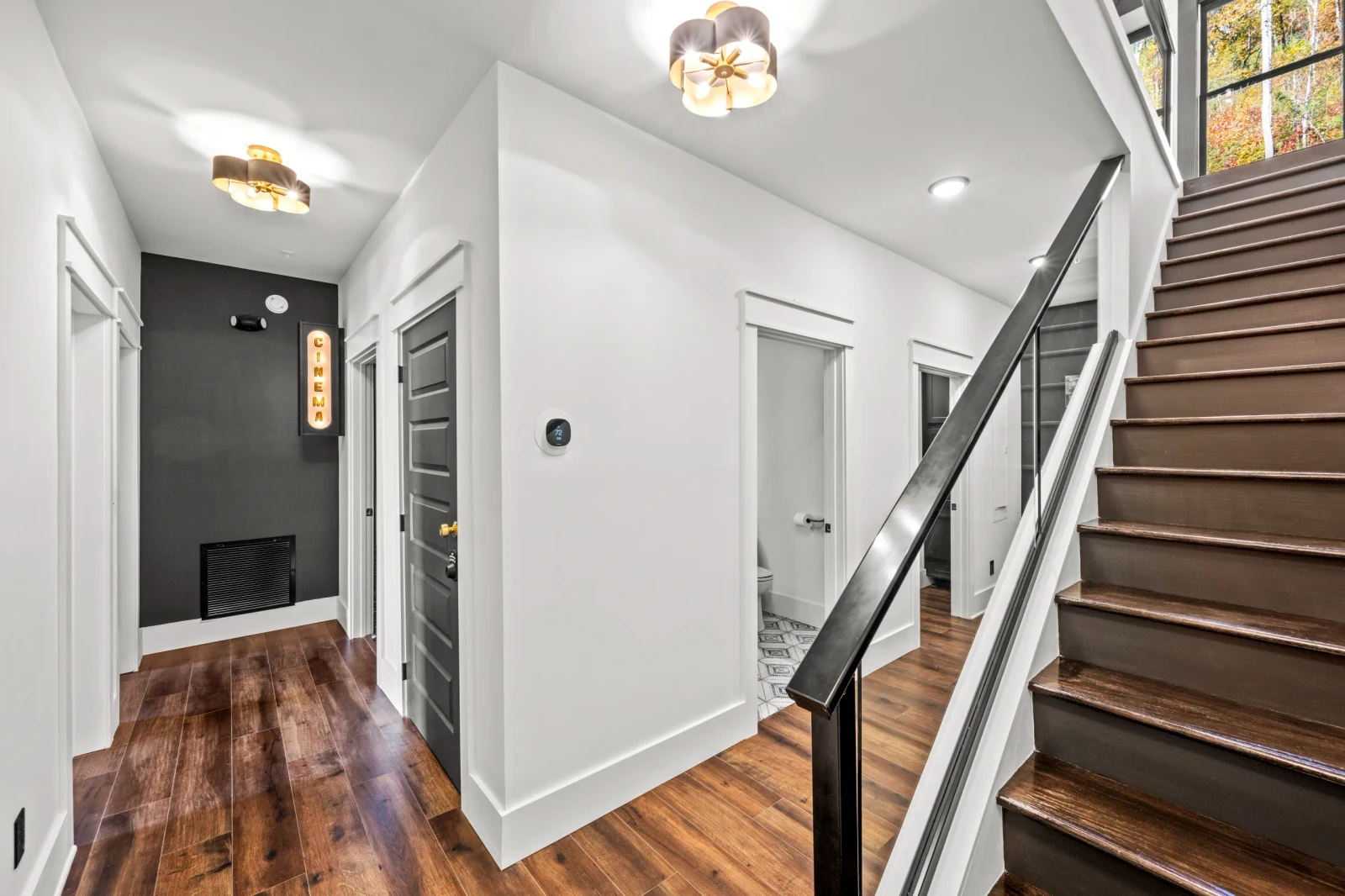 staircase inside Gatlinburg rental