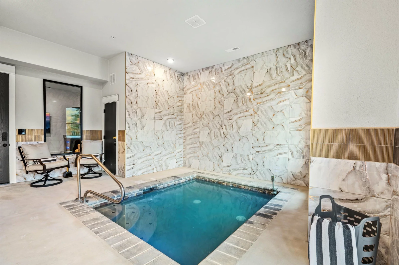 indoor pool inside Gatlinburg rental