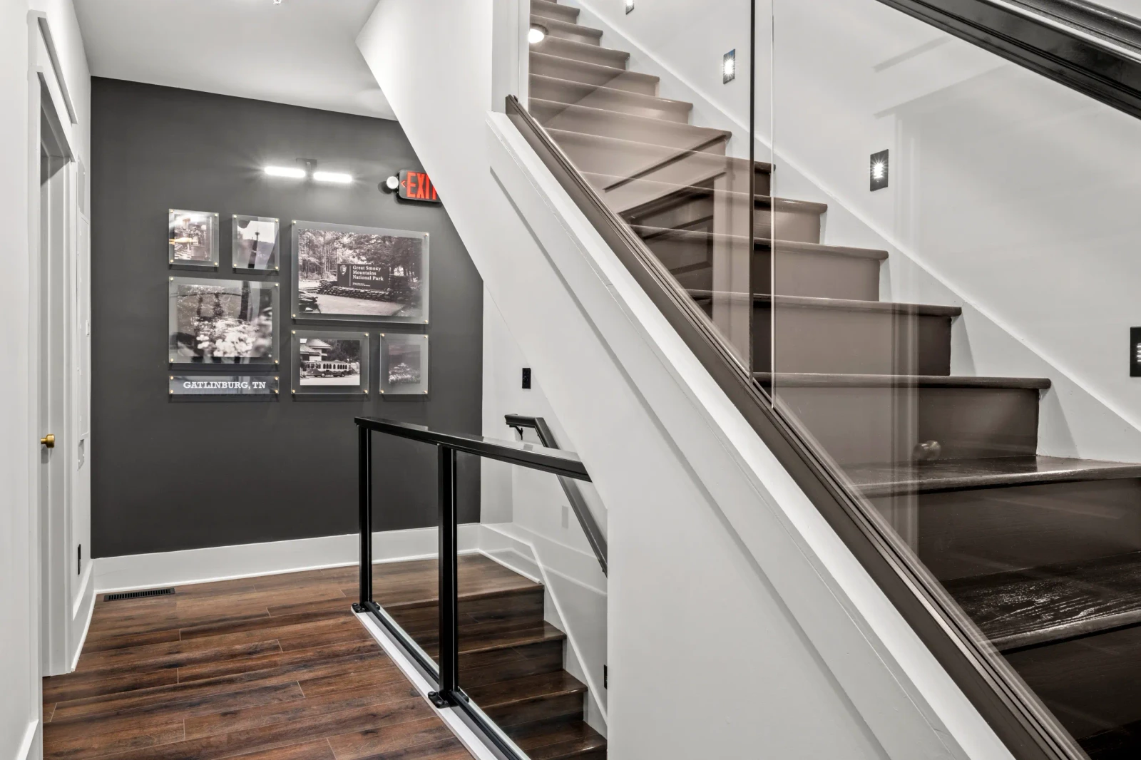staircase inside Gatlinburg rental
